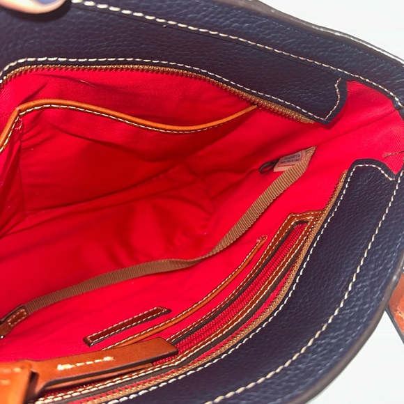 Dooney & Bourke Lexington Small Tote Midnight Blue Navy Pebble Leather Shopper - Picture 12 of 16